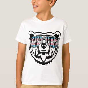 Camiseta Trans Papa Urso Orgulhoso Pai Ally Transgender Rai