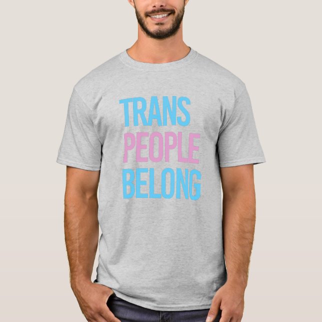 Camiseta Trans people belong (Frente)