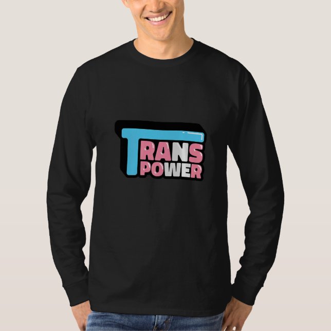 Camiseta Trans power LGBT   (Frente)
