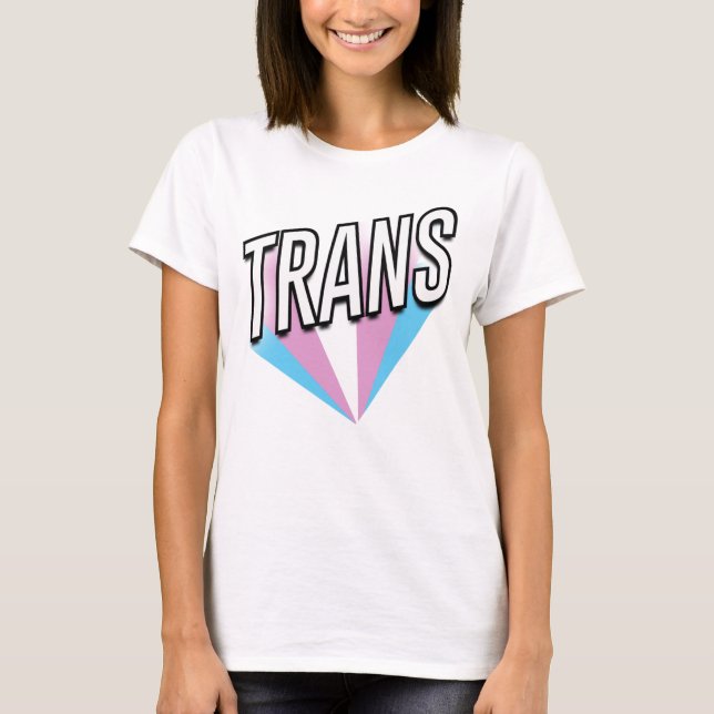 Camiseta Trans Pride Burst Trans (Frente)
