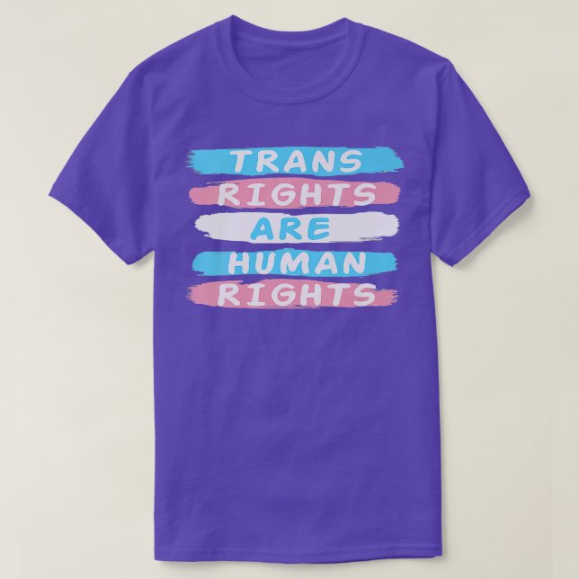 Camiseta Trans Right Are Human RightsTransgender Lgbtq Prid (Frente do Design)