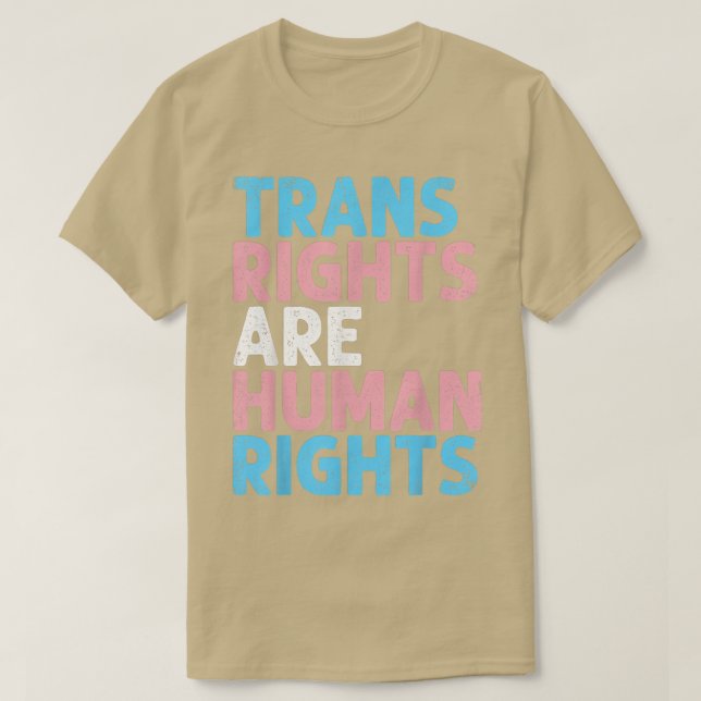 Camiseta Trans-Right São Direitos Humanos Engraçados Transg (Frente do Design)