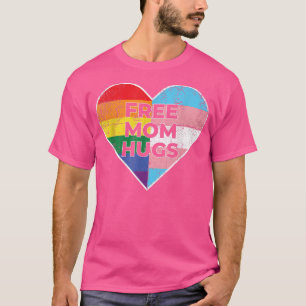 Camiseta Trans Rights Free Mãe Abraça Ativismo Transgênero