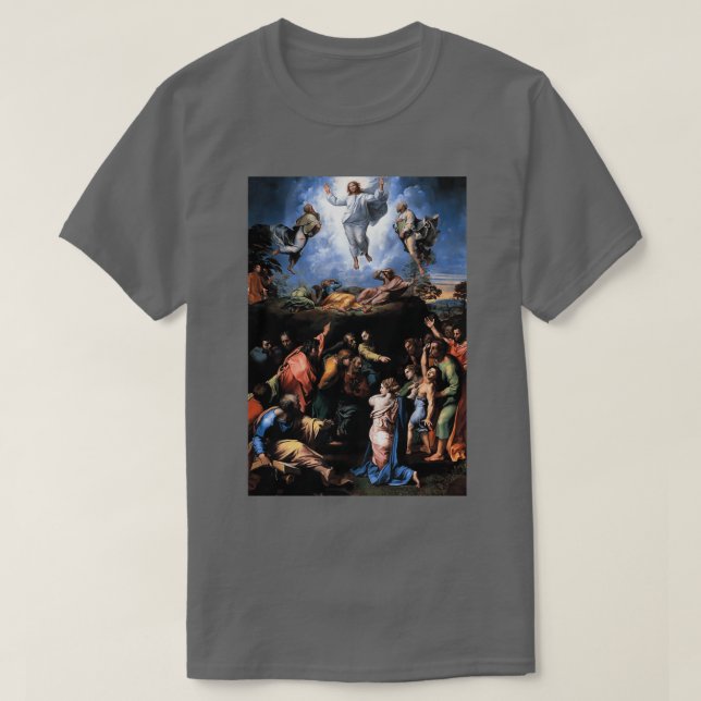 Camiseta Transfiguração por Rafael (Frente do Design)