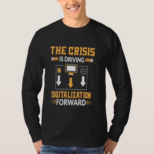 Camiseta Transformação digital de digitalização (Frente)