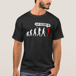 Camiseta Transformação Engraçada Da Evolução De Apes Pare D