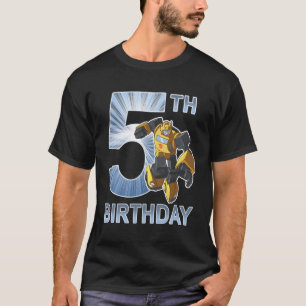 Camiseta Transformadores Bumblebee 5 Birthday