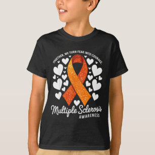 Camiseta Transformamos o Medo em Coragem Esclerose Múltipla