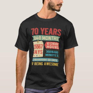 Camiseta Transformando Decorações De Aniversário De 70 D