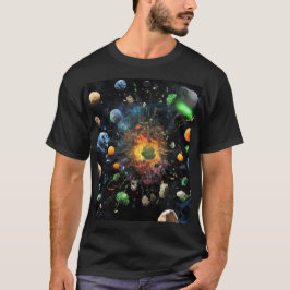 Camiseta Transformando resíduos em arte cósmica