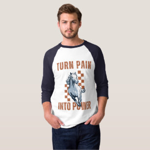 Camiseta Transforme a Dor em Poder - Cavalo Galopante