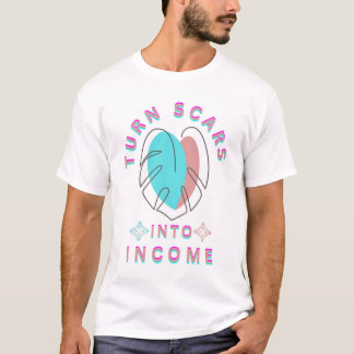 Camiseta Transforme cicatrizes em renda
