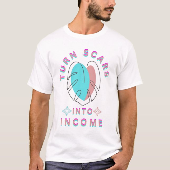 Camiseta Transforme cicatrizes em renda (Frente)