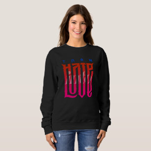 Camiseta Transforme o ódio em amor   Camisola de mulheres