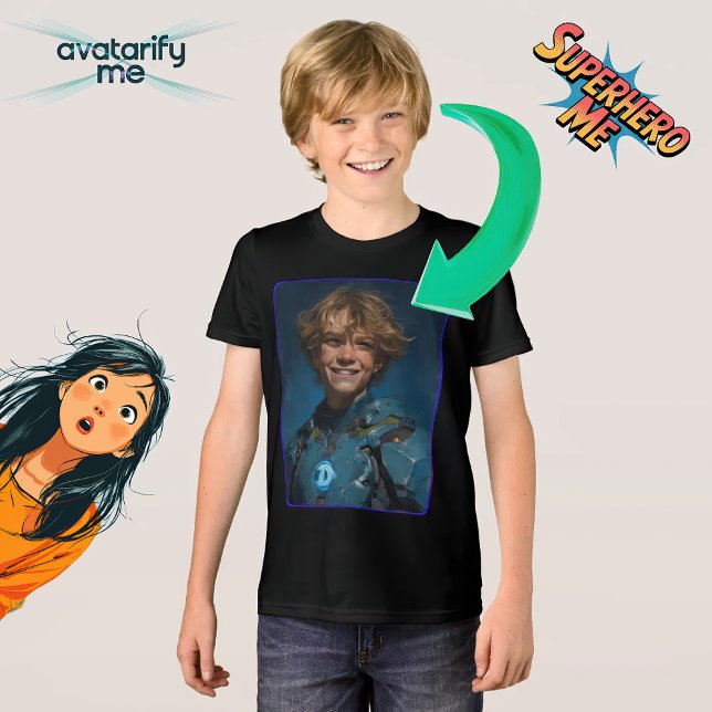 Camiseta Transforme-se em qualquer personagem (Criador carregado)