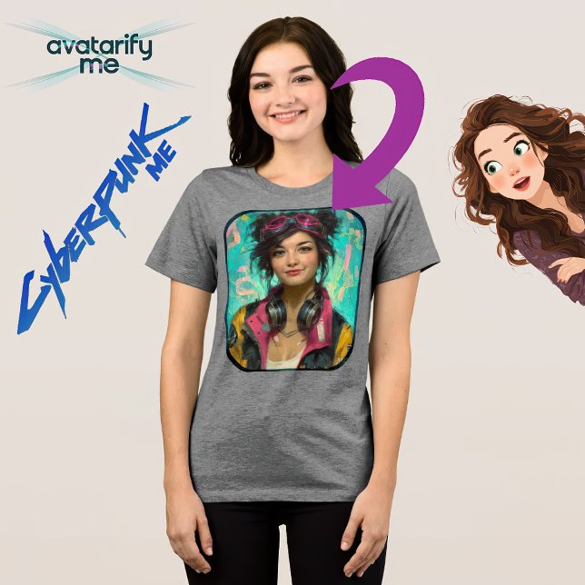 Camiseta Transforme-se em qualquer personagem (Criador carregado)