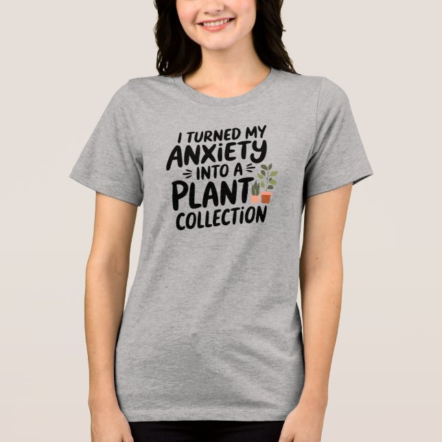 Camiseta Transformei Minha Ansiedade em uma Coleção de Plan (Frente)