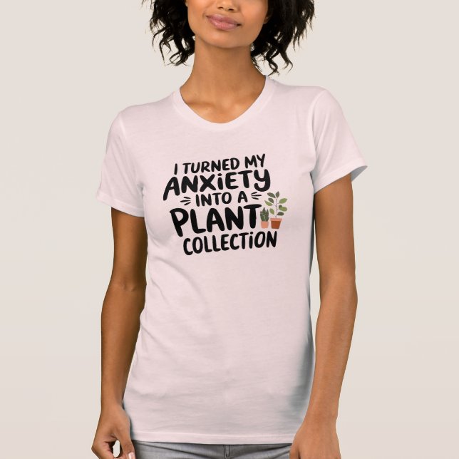 Camiseta Transformei Minha Ansiedade em uma Coleção de Plan (Frente)