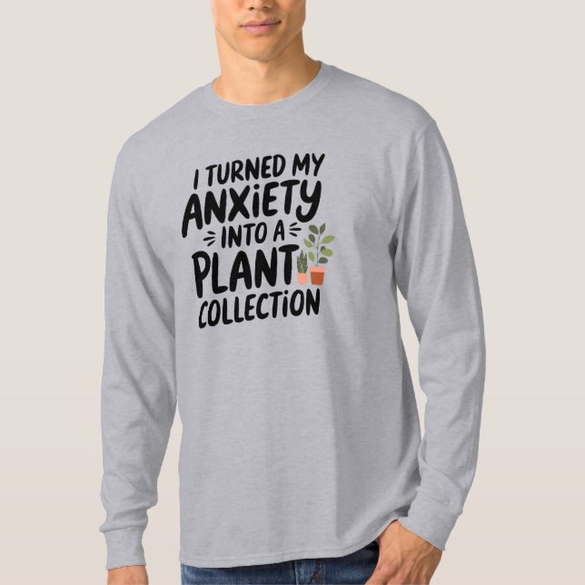 Camiseta Transformei Minha Ansiedade em uma Coleção de Plan (Frente)