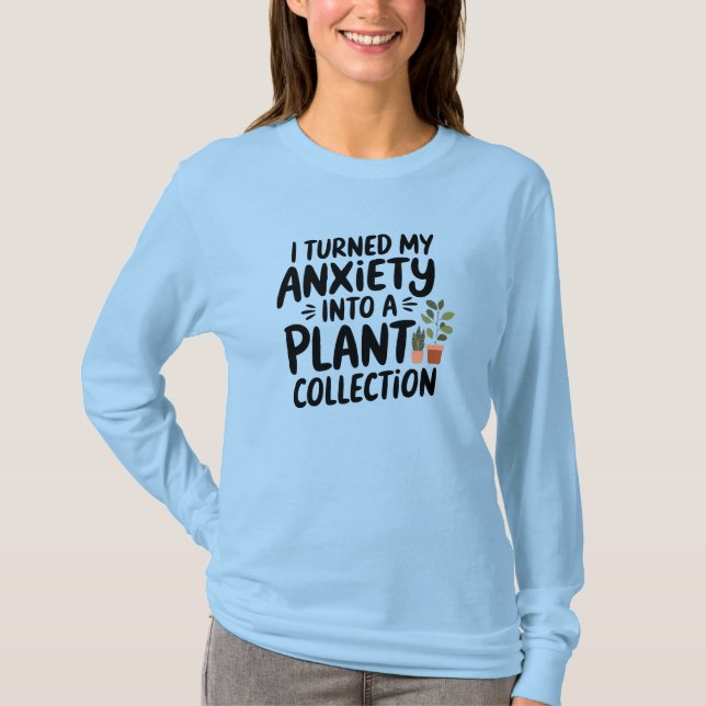 Camiseta Transformei Minha Ansiedade em uma Coleção de Plan (Frente)