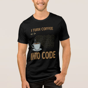 Camiseta Transformo Café em Código: O Combustível do Cienti