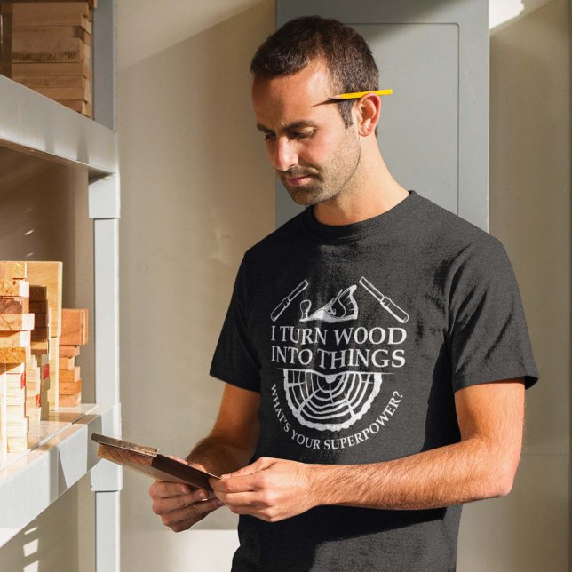 Camiseta Transformo Madeira Em Coisas (Criador carregado)