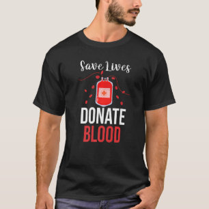 Camiseta Transfusão Sanguínea Flebotomia Salvar Vidas Doar
