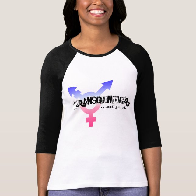 Camiseta "Transgender… e orgulhoso. " (Frente)