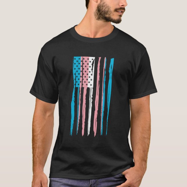 Camiseta Transgender Flag Americano (Frente)