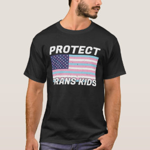 Camiseta Transgender Protect Trans Kids American Flag