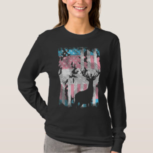 Camiseta Transgender U Camo Flag Deer Hunt Trans Pride Tra