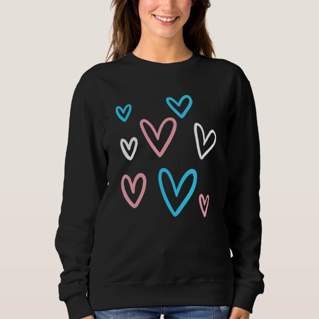 Camiseta Transgender Valentine's Day LGBT LGBTQ Gay Pride T (Frente)