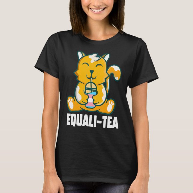 Camiseta Transgênero Cat Equali Tea Transgender Cat Equali (Frente)