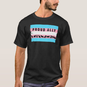Camiseta Transgênero Cats Transgênero Sinalizador Orgulhoso