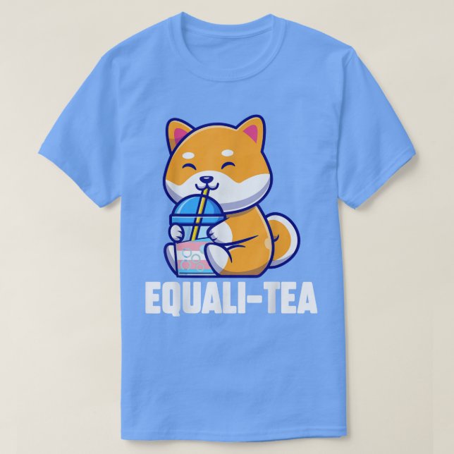 Camiseta transgênero corgi equalitea transgender corgi equa (Frente do Design)