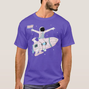 Camiseta Transgênero do Astronauta do Orgulho Trans