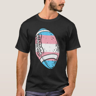 Camiseta Transgênero Flag Americano Futebol LGBT Trans