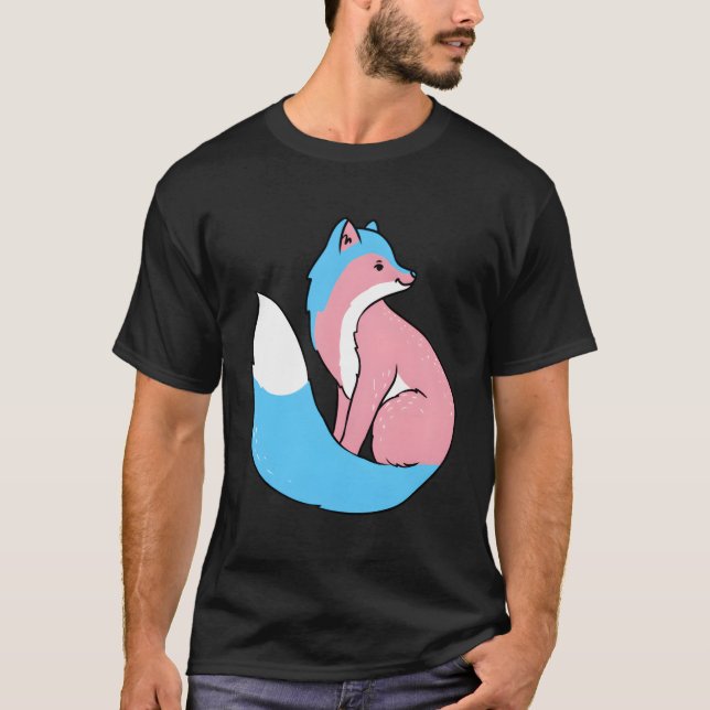 Camiseta Transgênero Fox do Orgulho Trans (Frente)