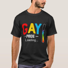 Camiseta Transgênero LGBT Mês de Carregamento de orgulho ga