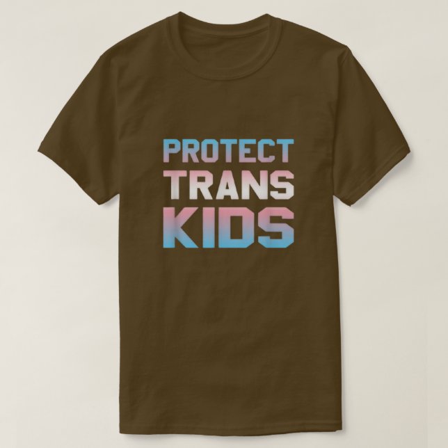 Camiseta Transgênero Rights Pride Protect Kids 5968 (Frente do Design)