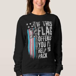 Camiseta Transgênero Se Este Sinalizador Ofender Você Ar 15