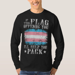 Camiseta Transgênero Se Este Sinalizador Ofender Você O Arc