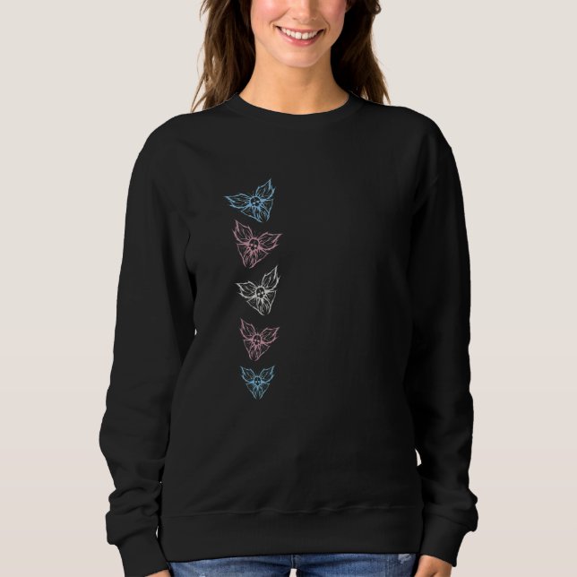 Camiseta Transgênero Sutil Ftm Mtf Gótico Borboleta Trans P (Frente)