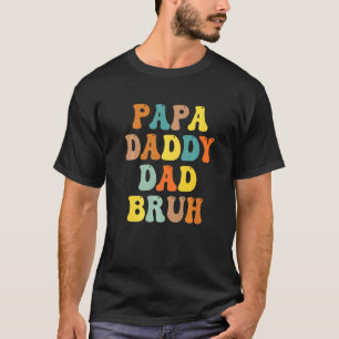 Camiseta Transição para Pais Retroativos Papá Dada Pai Pai 