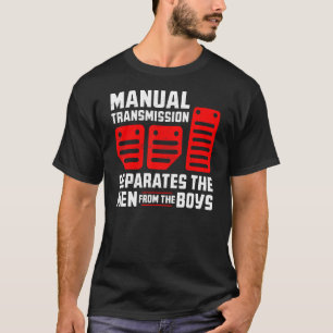 Camiseta Transmissão manual de homens separa homens dos rap