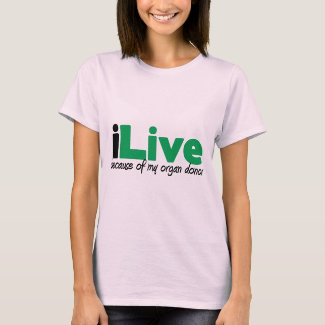 Camiseta transplantação iLive (Frente)