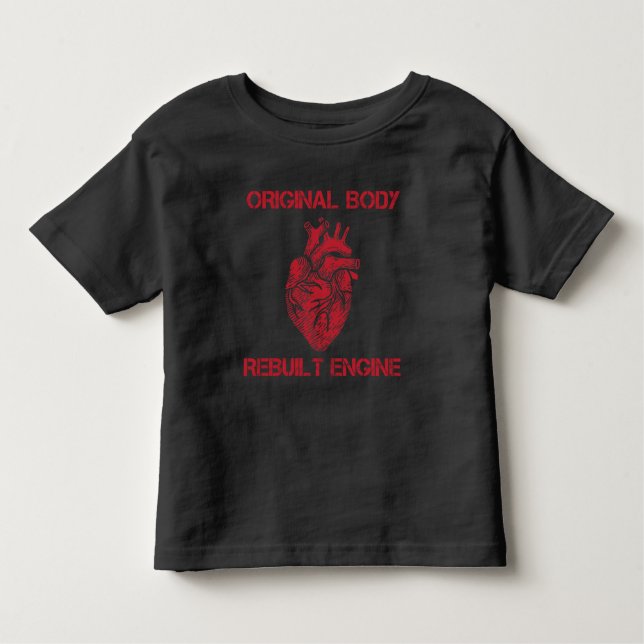 Camiseta Transplante Cardíaco Desvio de Motor Reconstruído (Frente)