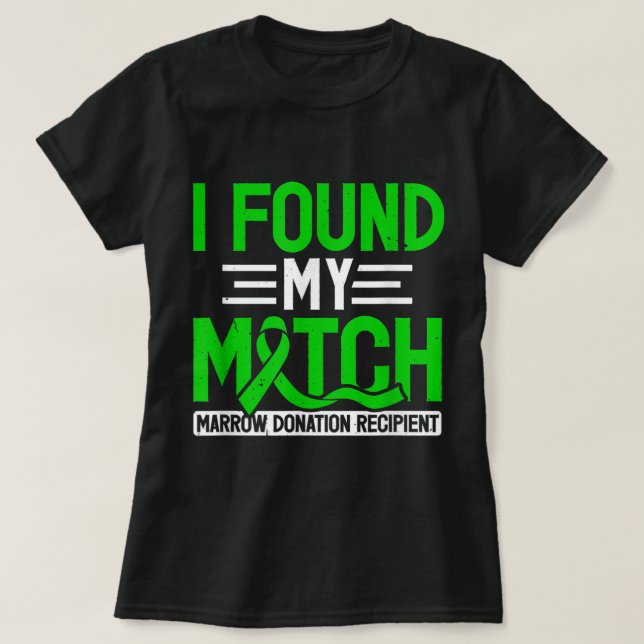 Camiseta Transplante de medula óssea Corresponder Destinatá (Frente do Design)