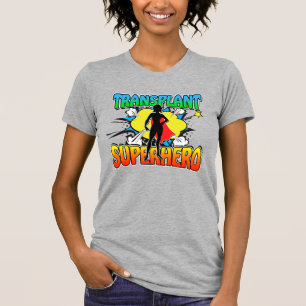Camiseta Transplante de super heróis Destinatário de Tran