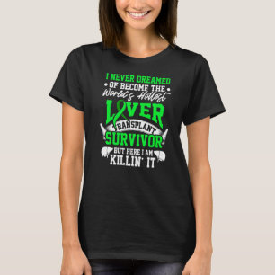 Camiseta Transplante Hepático Sobrevivente de Órgãos Mais Q